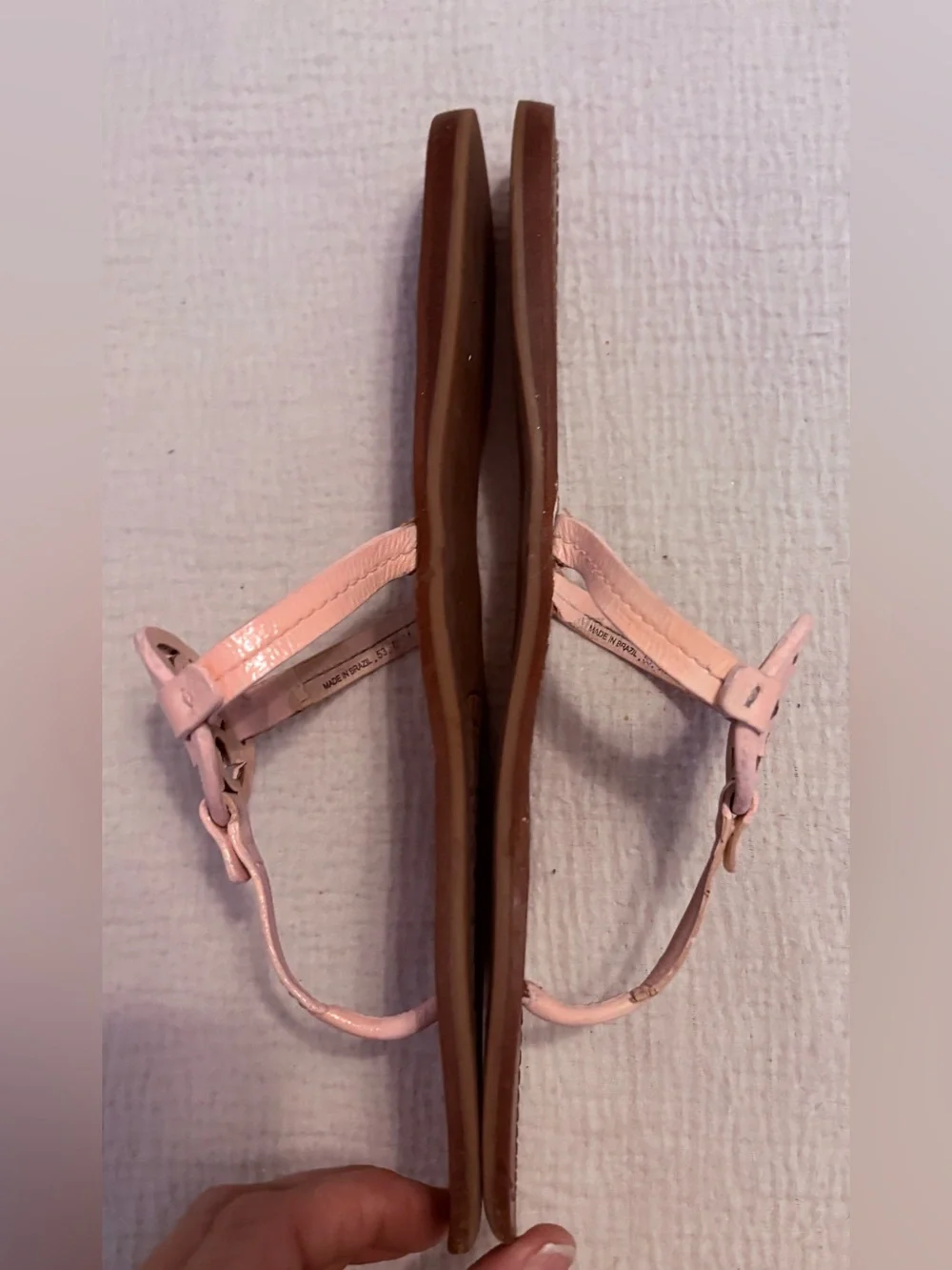 Tory Burch Miller Pink/ Brown Woman’s Sandals Size 8.5